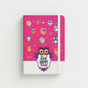 Sparkle Owls 🦉 — A5 Hardcover Notebook - Borg El Arab Press