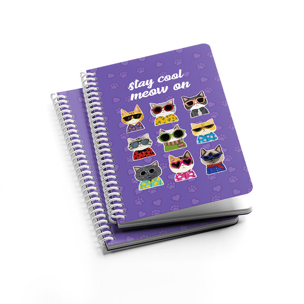 A5 Notebook Collection, Stay Cool Meow On 🐾 - Borg El Arab Press